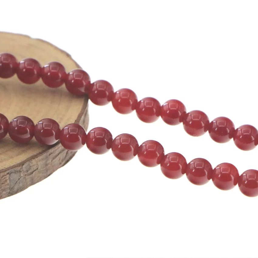 Натуральный камень 6 мм красный агат нефрит сделай сам круглые свободные бусины