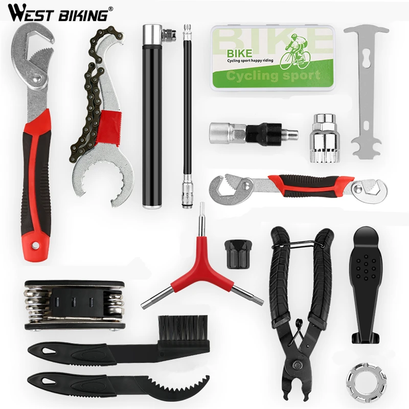 Набор многофункциональных велосипедных инструментов 14 видов для ремонта