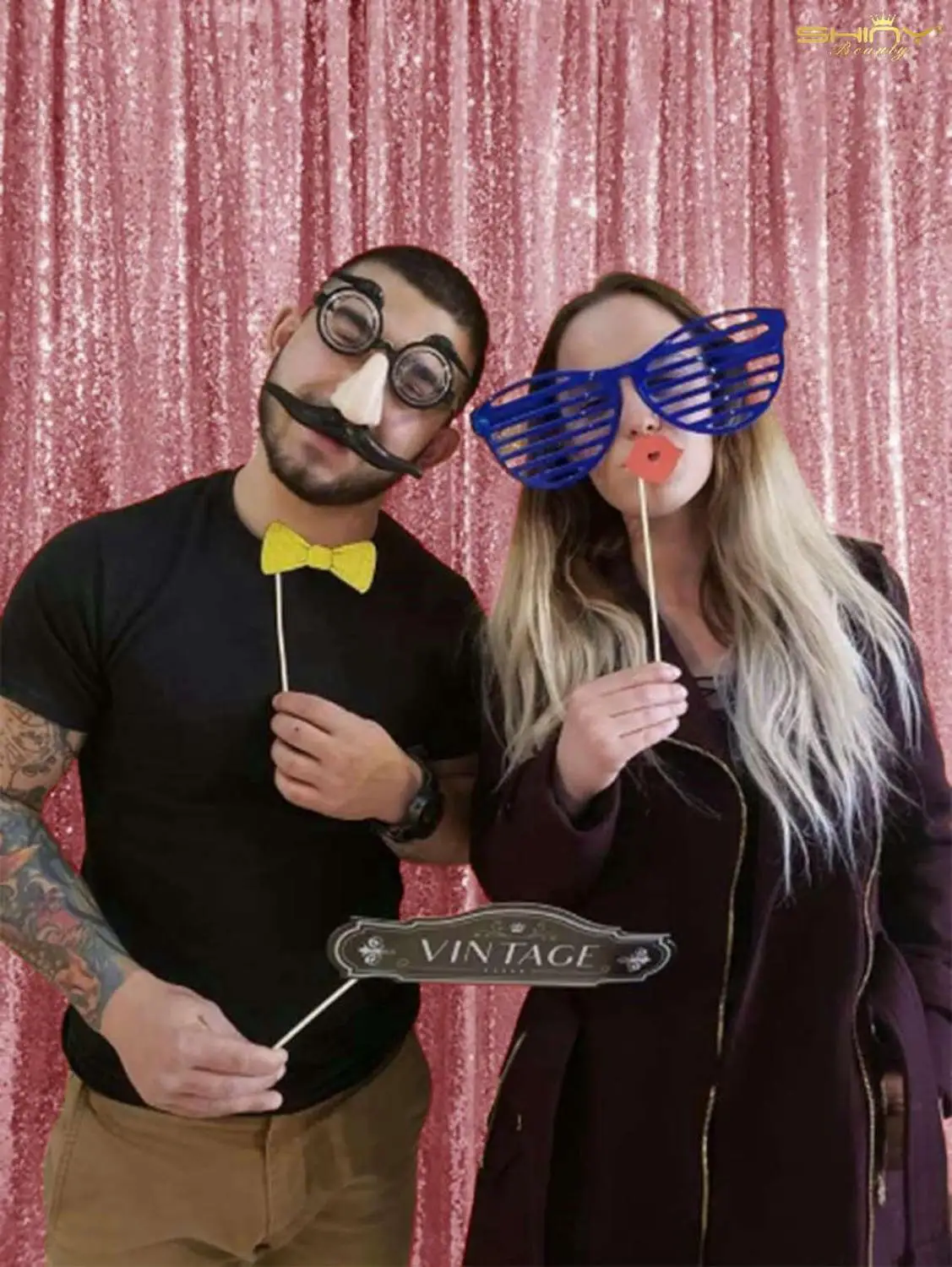 Shinybauty розовый золотой цвет фотобудка фон Русалка занавес блесток s для жизни Room-M190810