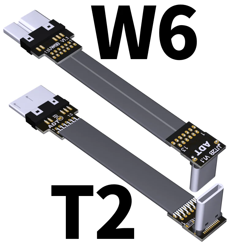 Кабель-адаптер типа C к Micro USB 3 0 Type-c 90 градусов 5-100 см плоский 1 Micro-B OTG FPV 3A 5 Гбит/с |