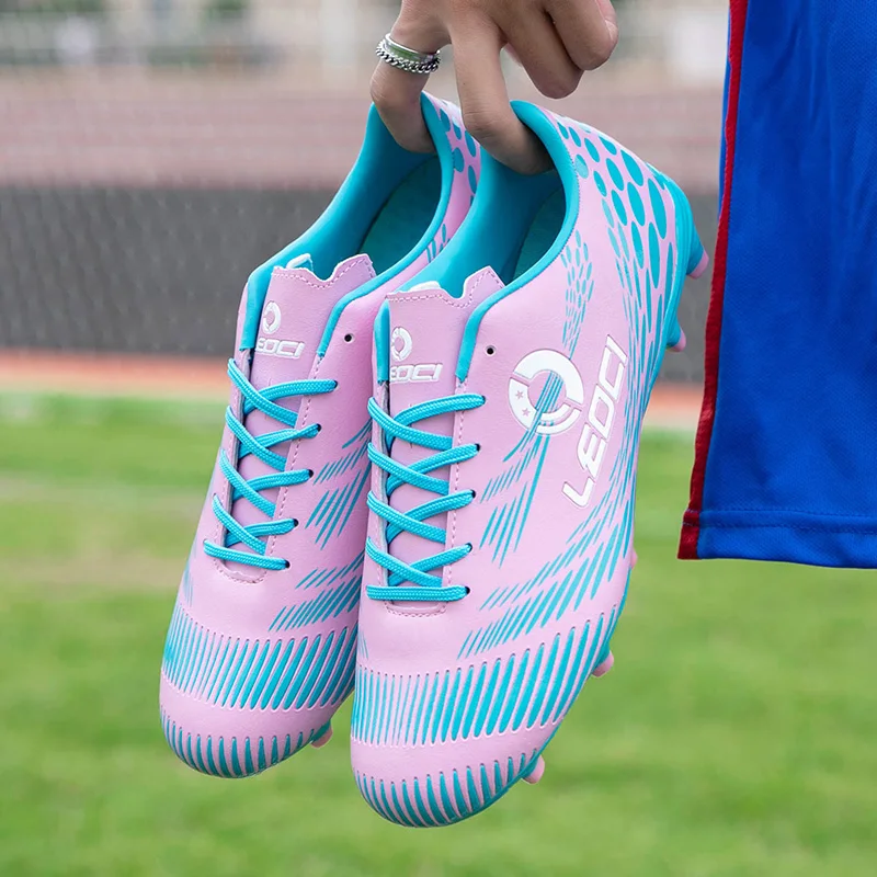 Мужские футбольные бутсы для мальчиков с длинными шипами футбольная обувь детей