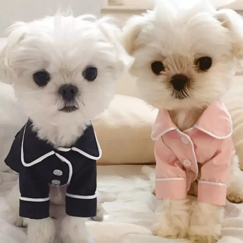 

Cute Dog Pajamas Pet Clothing for Small Medium Dogs Coat and Jacket Luxury Clothes Spring Summer Autumn Winter Cotton Chihuahua