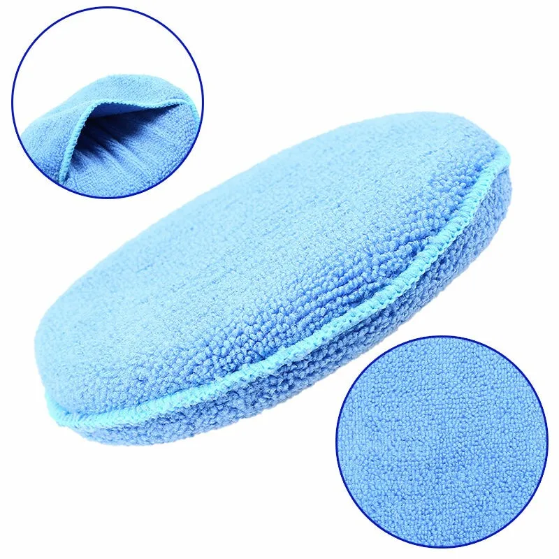 1/5 шт. круглые синие аппликаторы для воска из микрофибры|polishing sponge|wax applicator padsapplicator