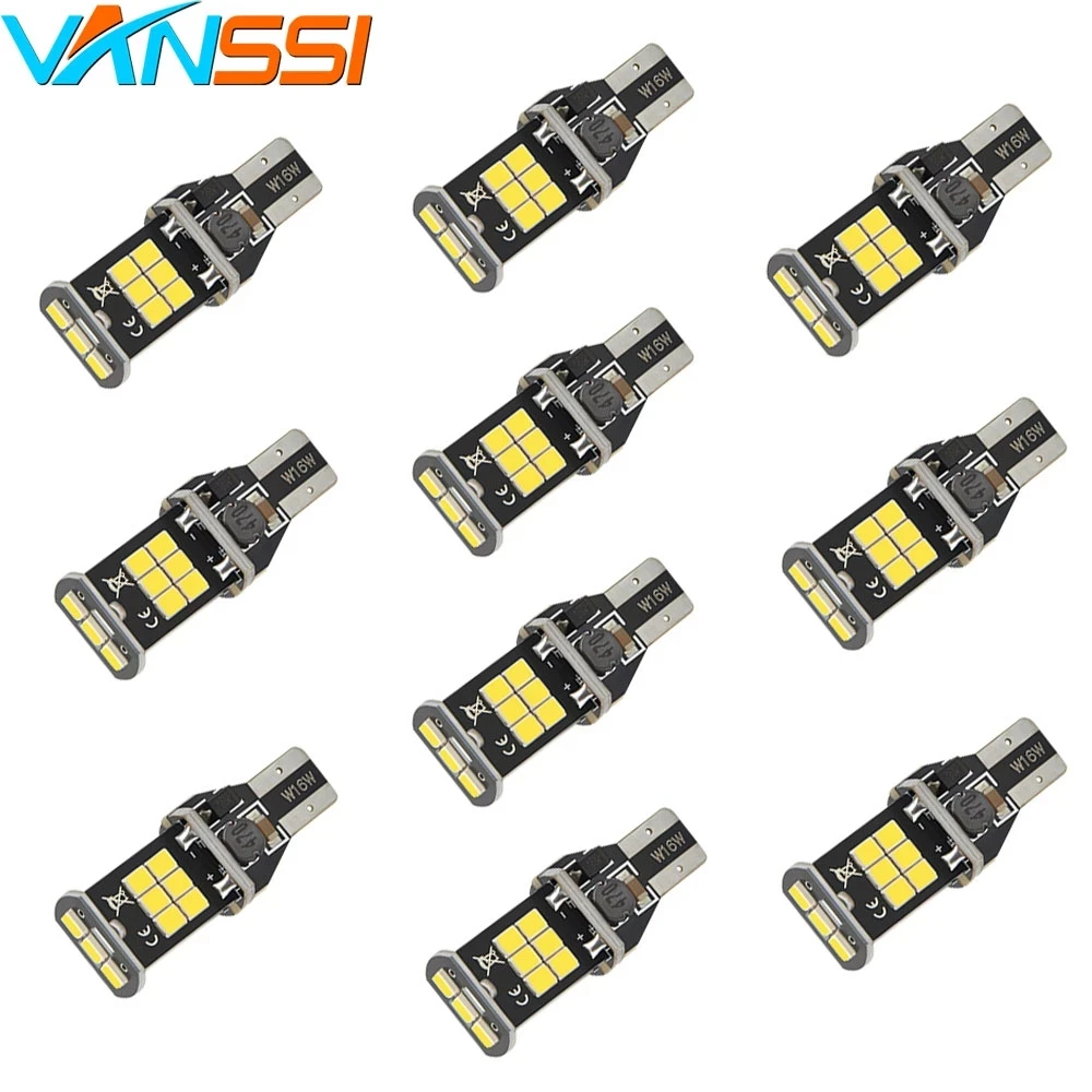 10x921 912 T15 T16 W16W WY16W светодиодный лампы 15SMD CANBUS Error Free Автомобильная резервная копия