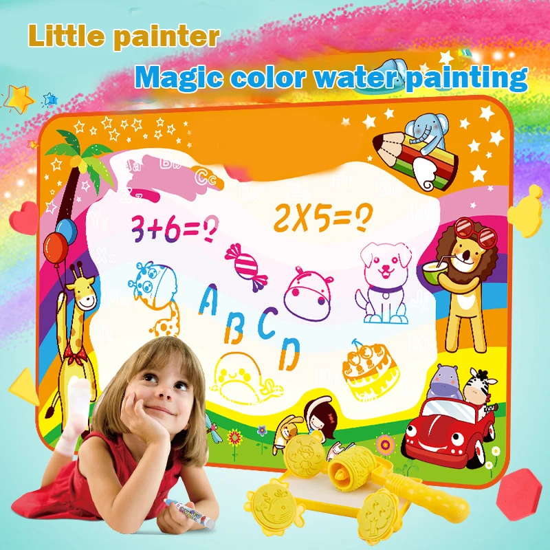 

Water Drawing Mat Doodle Coloring Water Painting Rug Kids Educational Toys YH-17