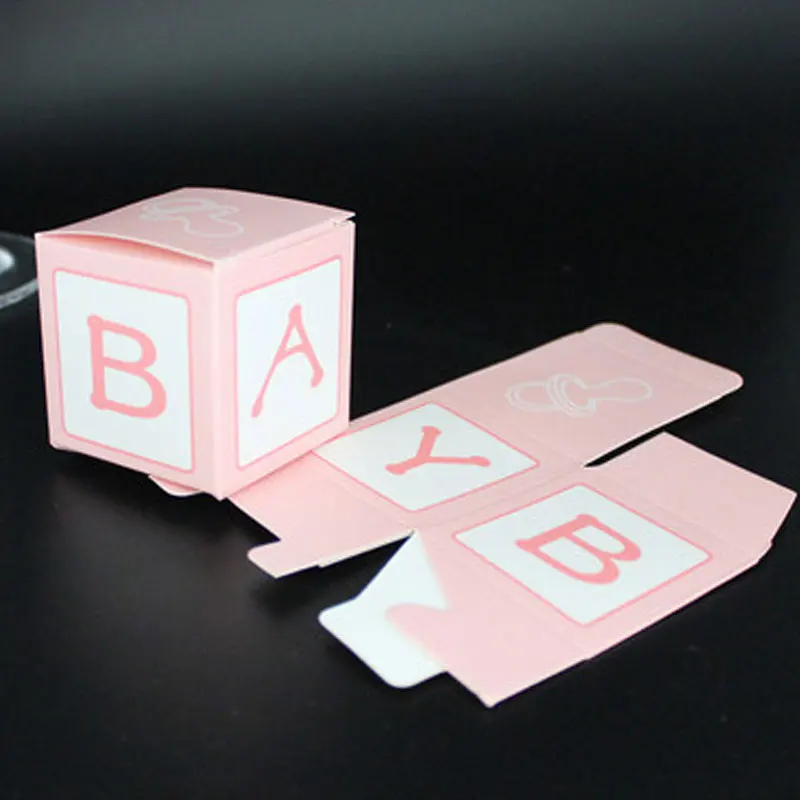 

European lovely Baby birthday candy box Birthday party candy box simple creative letter box chocolate box