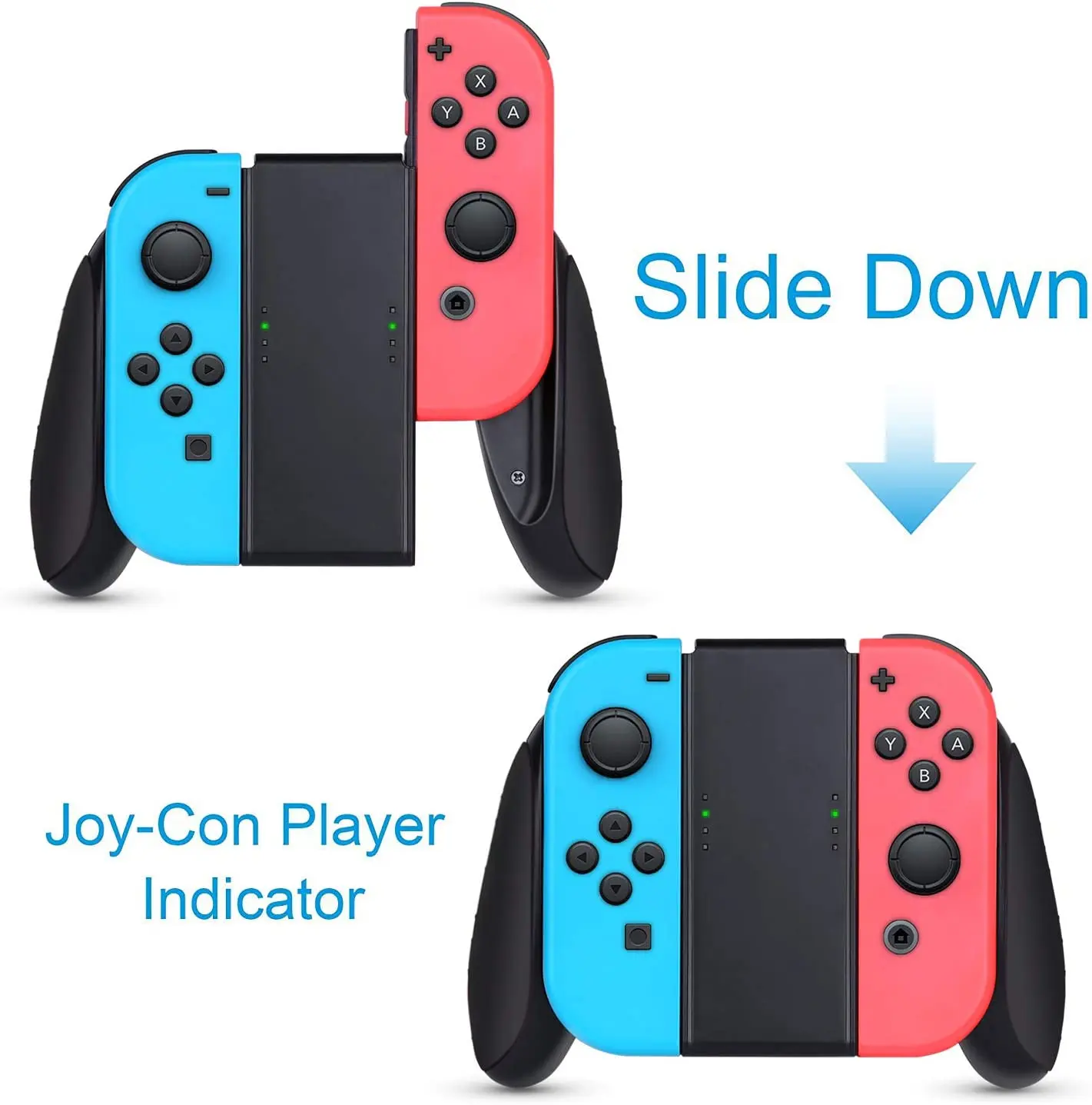 Ручка геймерская HEYSTOP для Nintendo Switch/Switch обновленная версия OLED Joy Con 3 шт. в упаковке
