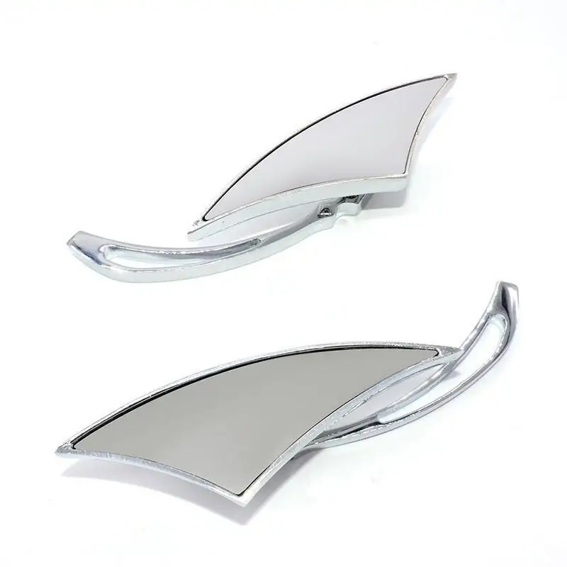 

2PCS/Pair Universal Motorcycle Rear View Side Mirror Retro Modified Knife-shaped Decorative Side Mirror For Harley Kawasaki
