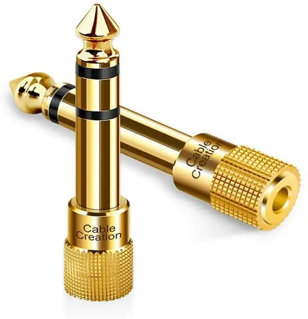 6.5mm Male to 3.5mm Female Audio jack Adapter electronic keyboard electric guitar piano amplifier speaker headphone | Компьютеры и