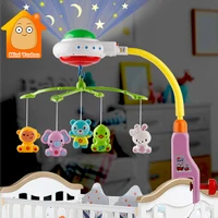 baby crib mobile toy musical projection infant bed bell colorful newborn rotating rattle early learning educational toy for baby