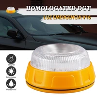 v16 led emergency strobe light magnetic base roadside traffic safety warning light car beacon lamps for outdoor camping