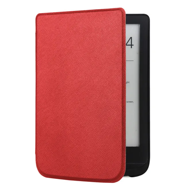 red GLIGLE 100 шт./лот тонкий защитный чехол для Pocketbook 627 616 632 чехол для электронной книги Pocketbook Touch Lux 4/Basic Lux 2 - Цвет: red