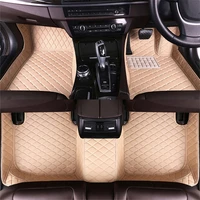 car floor mat for audi q7 5seat 2005 2006 2015 right drive leather waterproof customized auto decorative accessories foot cover
