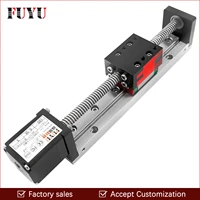 mini linear guide slide rail cnc small stage actuator screw lead motion table system nema 14 robot part motorzied stepper motor