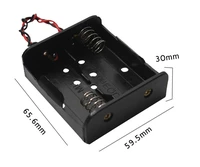 15pcslot masterfire high quality c size battery holder with wire leads 2 x 1 5v c size batteries storage box case cover 2 slots