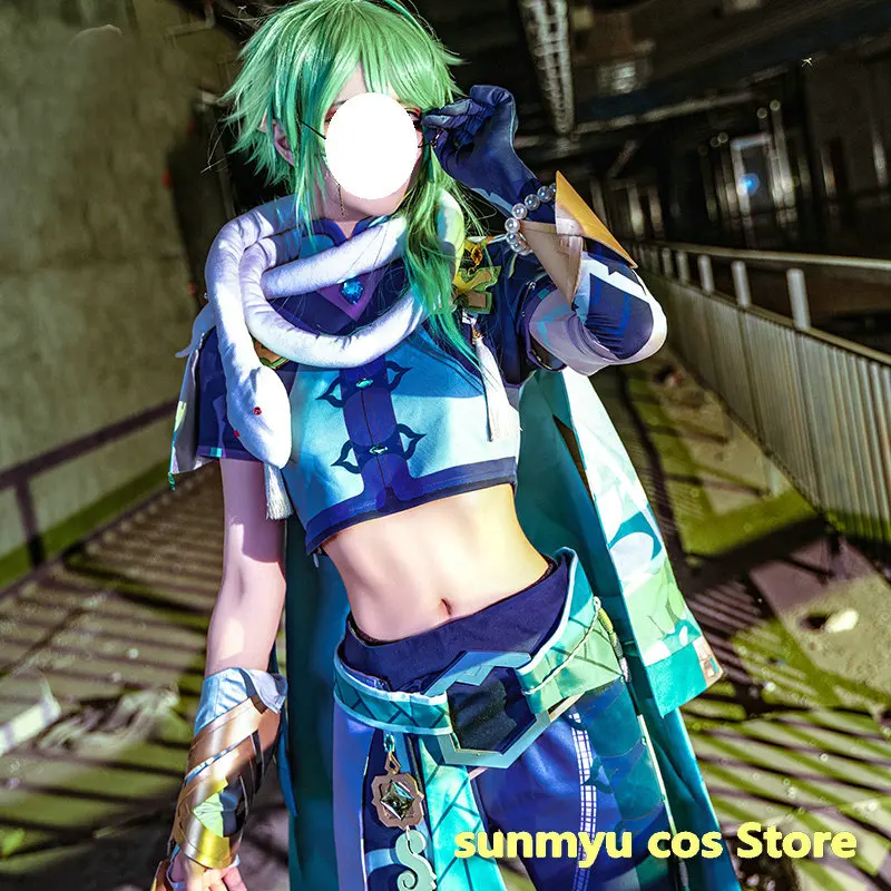

Game Genshin Impact Baizhu Bai Zhu Cosplay Costume Halloween
