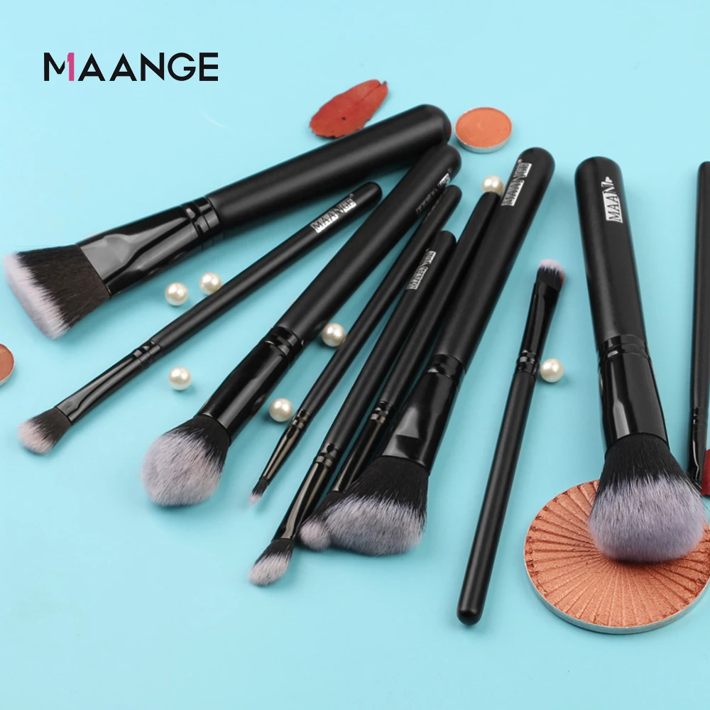 MAANGE 10 шт профессиональный макияж кисти набор Для женщин лица косметический