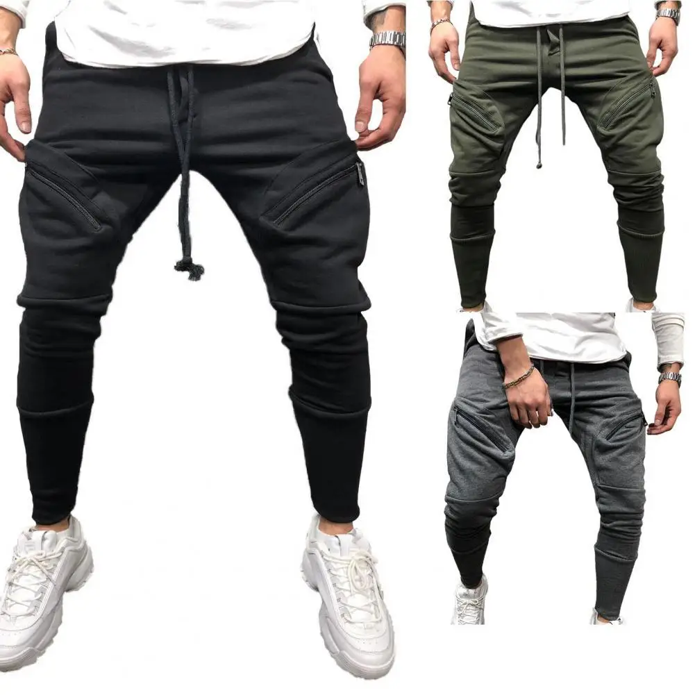

70% Hot Sale Sweatpants Multi-Pocket Skin Friendly Cotton Blend Men Sports Gym Pants for Jogger