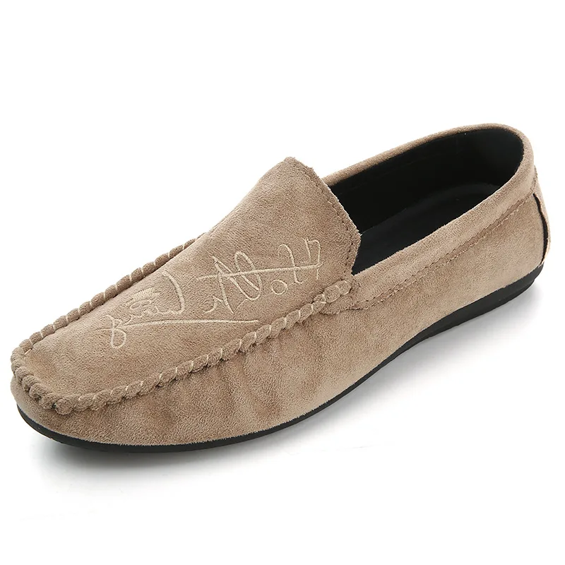 1 pair Большие размеры 39-44; мягкие удобные мужские лоферы для отдыха; парусиновая Классическая обувь на плоской подошве для вождения; лаконичные туфли без застежки в стиле ретро; 2 пары - Цвет: 1 pair
