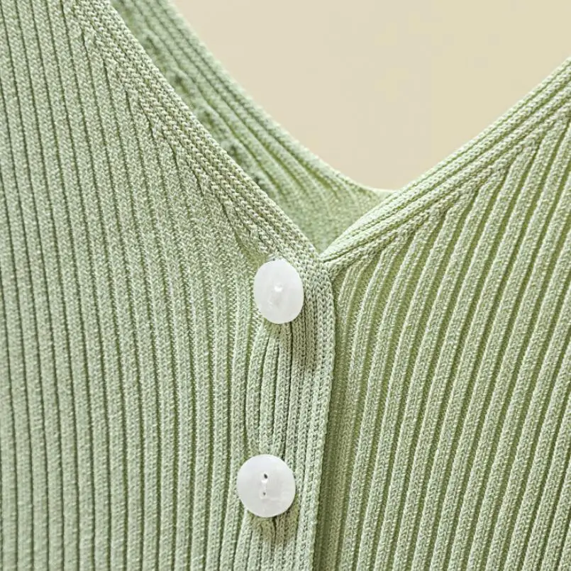 

2020 Spring Autumn Summer Sleeveless Buttons Women Vest Basic Top Ladies Knitted Solid Color Tank Tops Slim Female Shirt JW9394