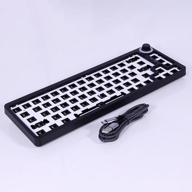 

TM680 Hot Swap Mechanical Keyboard Kit Wireless 3 Mode RGB Compatiable With 3/5 Pins For Cherry Gateron Kailh Dial Knob Keyboard