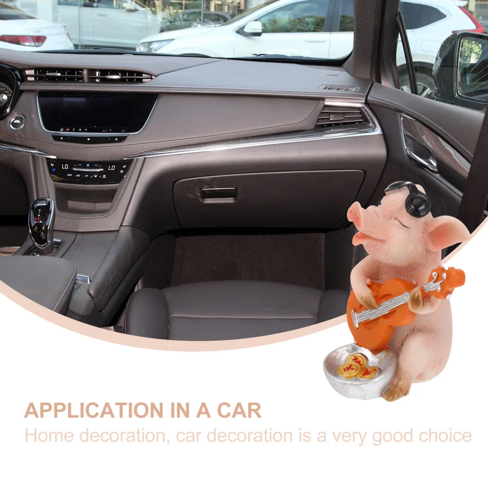 

Lovely Piggy Desktop Adornment Piggy Model Ornament Micro Landscape Decor