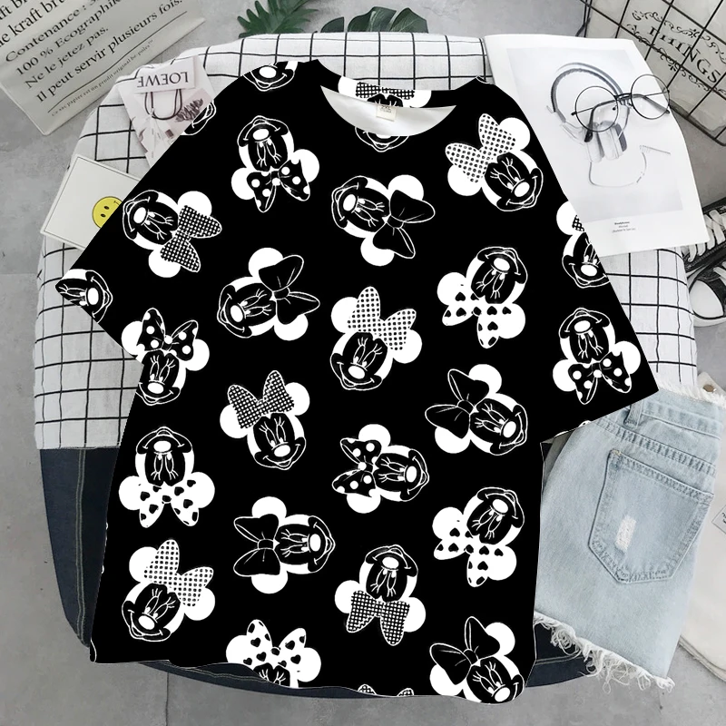 Летняя Повседневная Женская футболка в стиле Харадзюку С 3D принтом уличная
