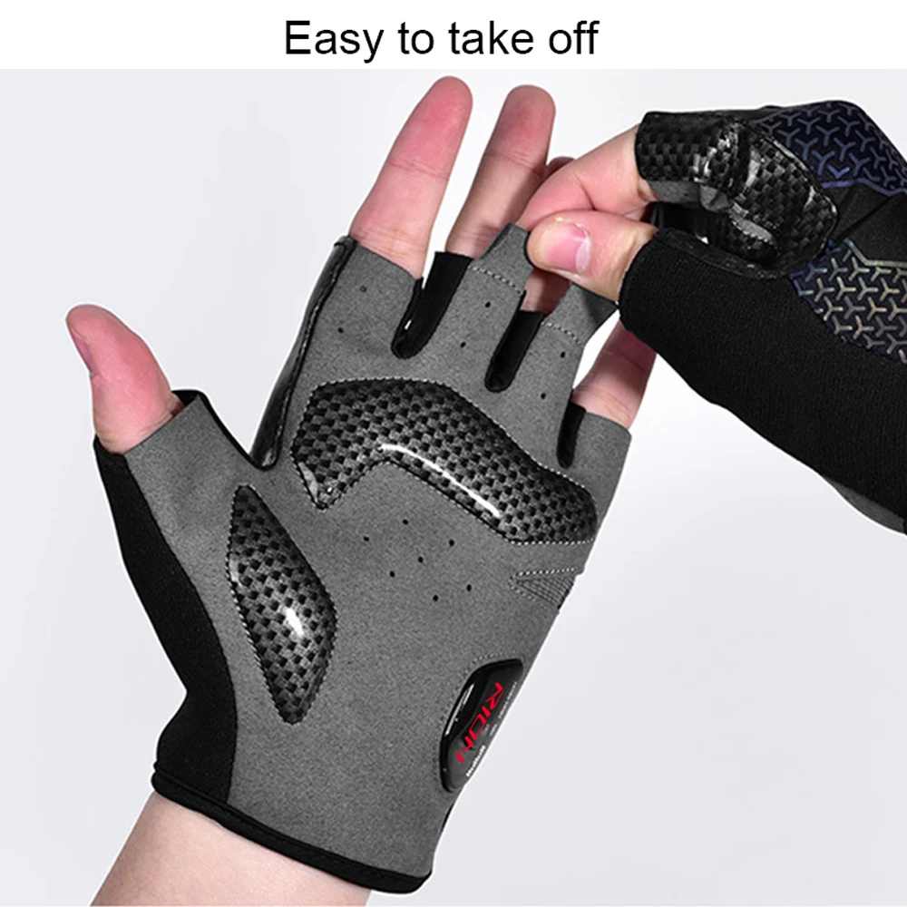 Мужские противоударные велосипедные перчатки RION с гелевыми вставками