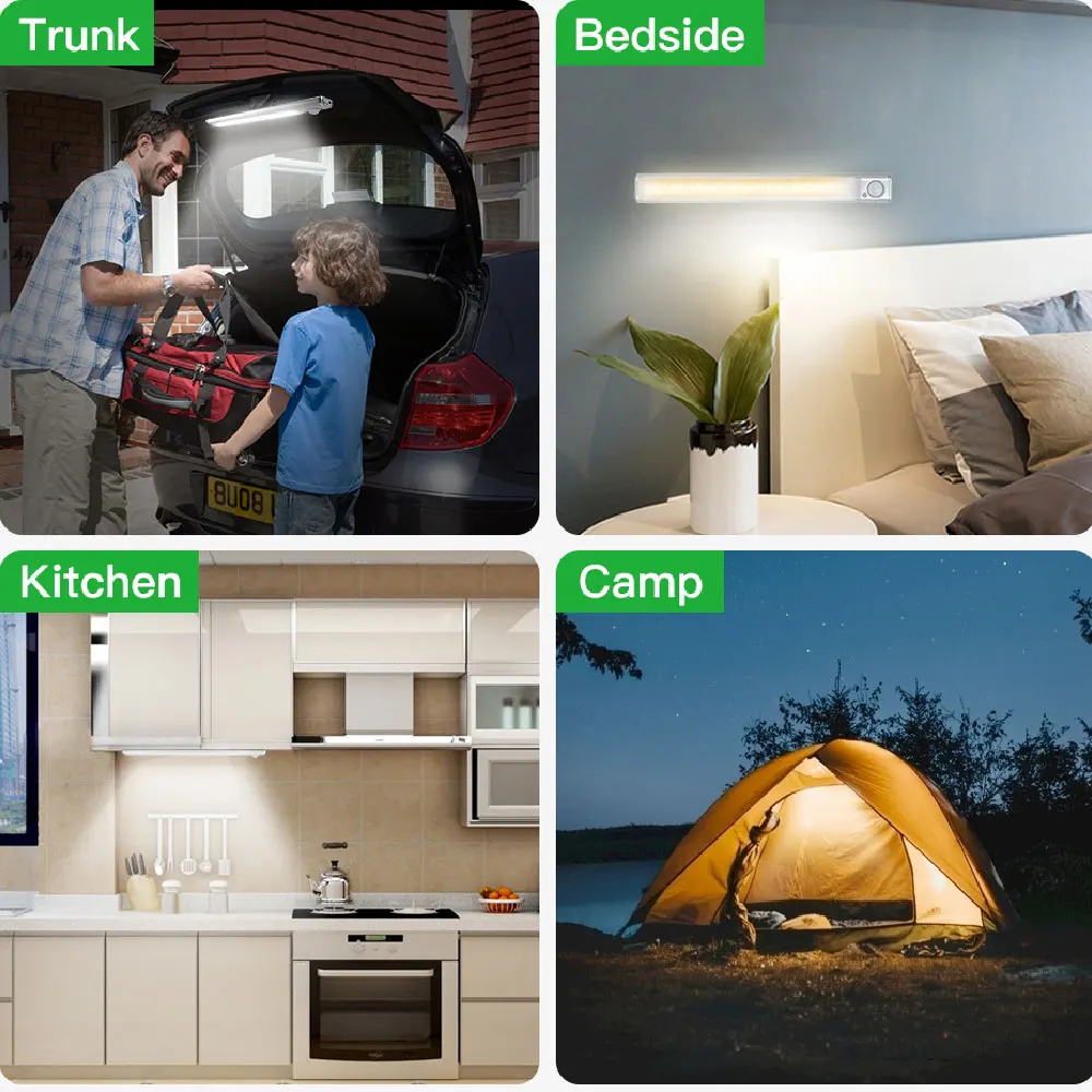 led wardrobe lamp closet light with motion sensor light kitchen lighting usb rechargeable under cabinet lights for bedroom free global shipping