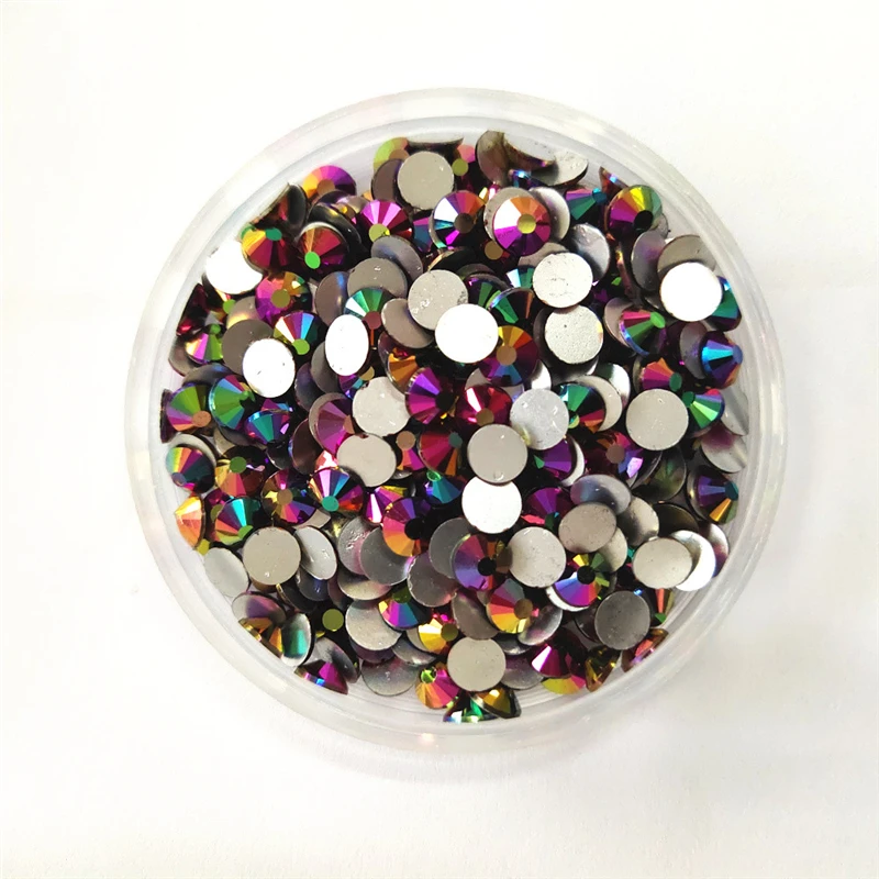 Радуга розовое золото супер блестящий клей на не горячей фиксации Стразы s3 s34