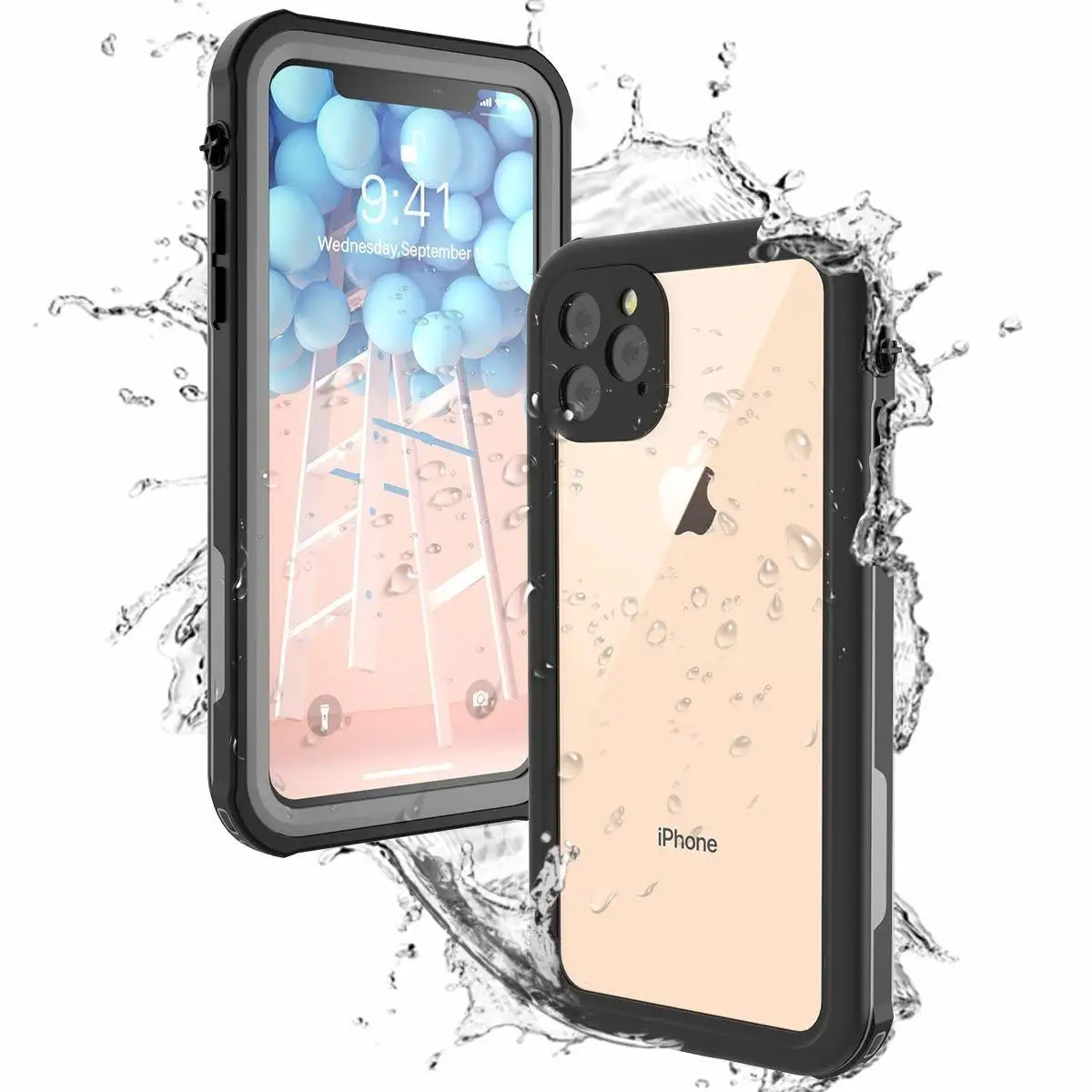 

Водонепроницаемый и ударопрочный чехол для iPhone 11-черный/серый