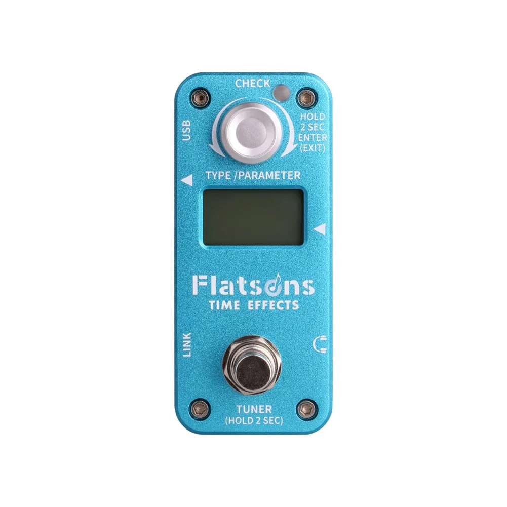 

FLATSONS 2 In 1 Reverb Delay Mini Guitar Effects Pedal With LED Light Digital Circuit Design Guitar Effect Pedals 2021 New Hot