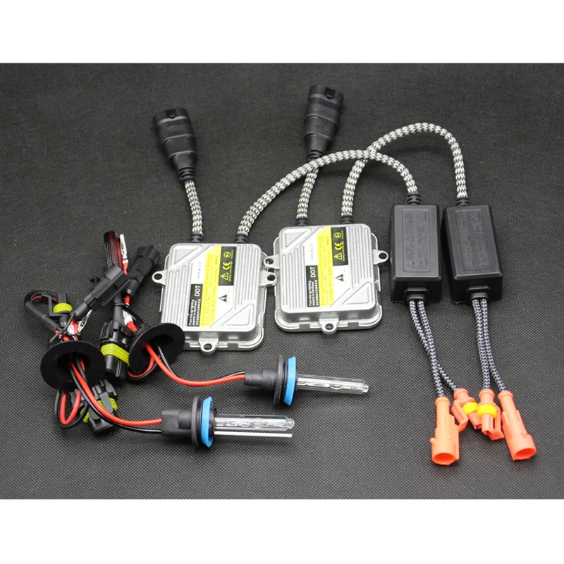 

55W HID Slim Ballast Xenon Kit H1 H3 H7 H11 9005 9006 HID headlight conversion kit 4300K 6000K 8000K Replace Halogen Lamp