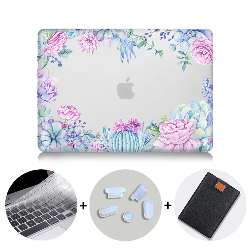 MB05 MTT чехол для ноутбука с цветочным узором и кристаллами для Macbook Air 11 13 Pro retina 13 15 дюймов с сенсорной панелью, Жесткий Чехол для ноутбука - Цвет: MB05