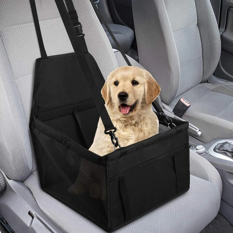 

Dog Car Seat for Small and Medium Dogs Reinforced Walls and 3 Belts Waterproof Dog Car Seat for Back and Front Seat