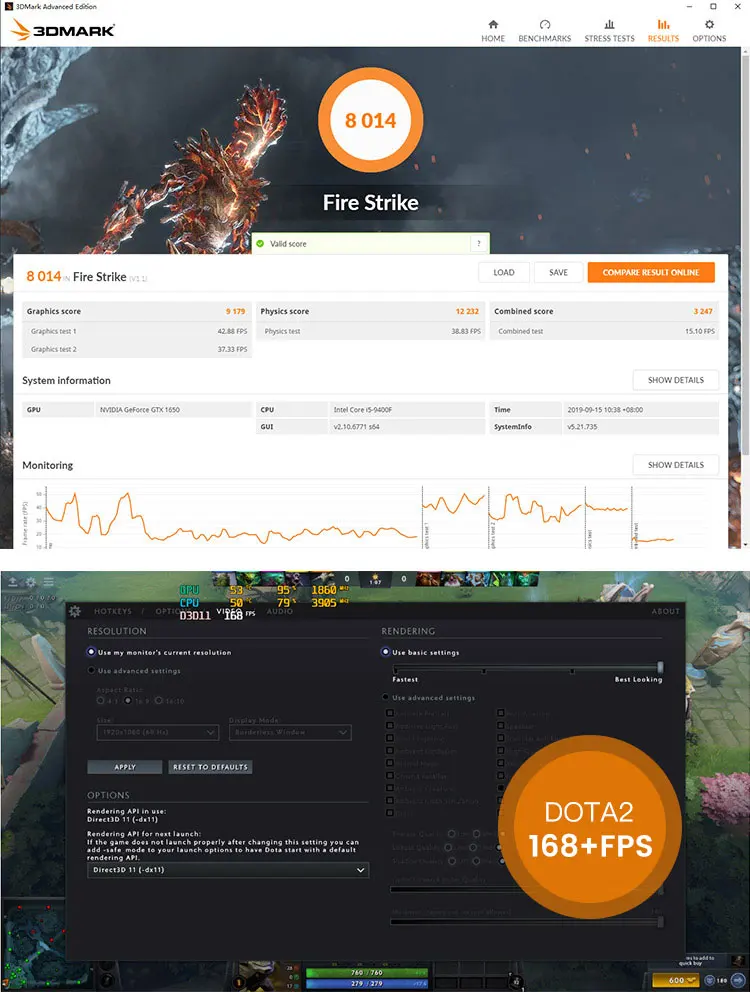 Intel® для настольных ПК консоль для ПК-игр с поддержкой Windows P18 i5 9400F 6-ядерный/Дискретная GTX1650 4G/1T+ 120G SSD/8G DDR4 Оперативная память игровой сборки компьютер ПК