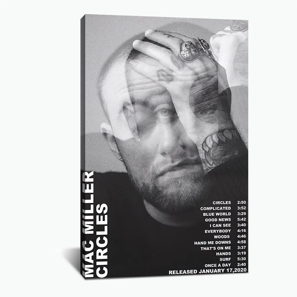 Альбом постер Mac Miller в современном стиле Картина на холсте с изображением кругов