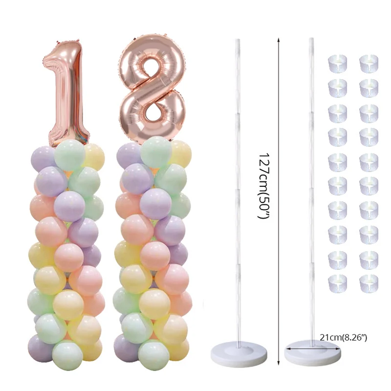 

Joy-Enlife kids birthday party Balloon column stand Wedding decor balloons stick holder Baby shower globos Number ballons stand