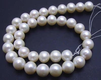 qingmos 12 13mm round natural white pearl loose beads for jewelry making diy necklace brcelet earring strands 14