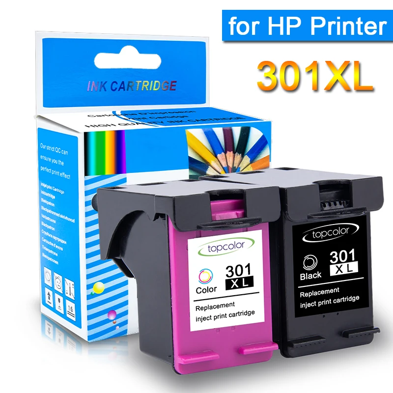 Чернильный картридж Topcolor 301XL подходит для HP 301 XL чернильный принтера Envy 5530 4507 Deskjet