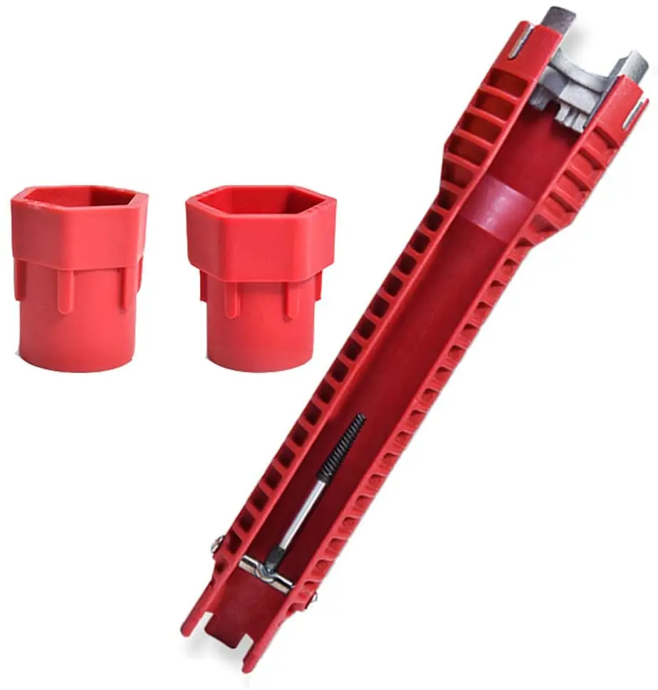 

Faucet and Sink Installer Tools, (Screw Head) Waste Pipe Extractor & 3 Replaceable Heads for Plumbing/