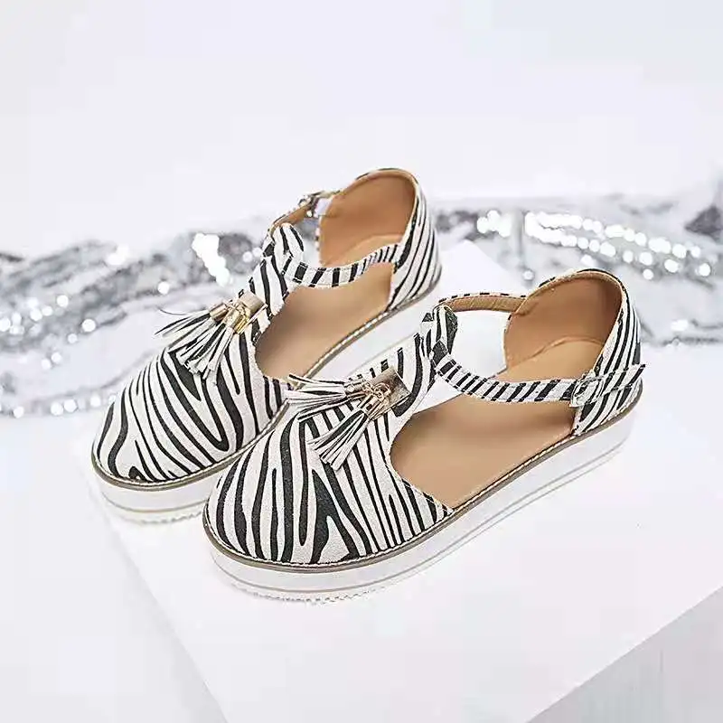 

Fashion Fringe Thick sole sandals Women Cover heel Summer shoes New Platform sandals Women's Casual Sandals