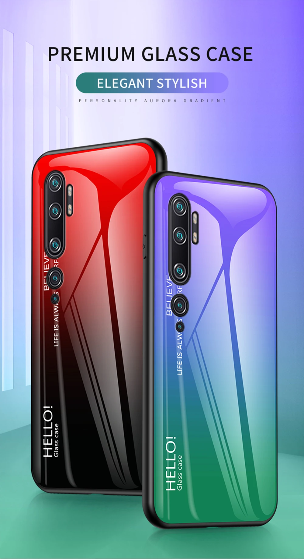 Note 10 Pro Чехол Zroteve силиконовая рамка стеклянная крышка для Xiaomi mi Note 10 чехол обесцвечивающее стекло задняя крышка Xia mi Xio mi Note 10
