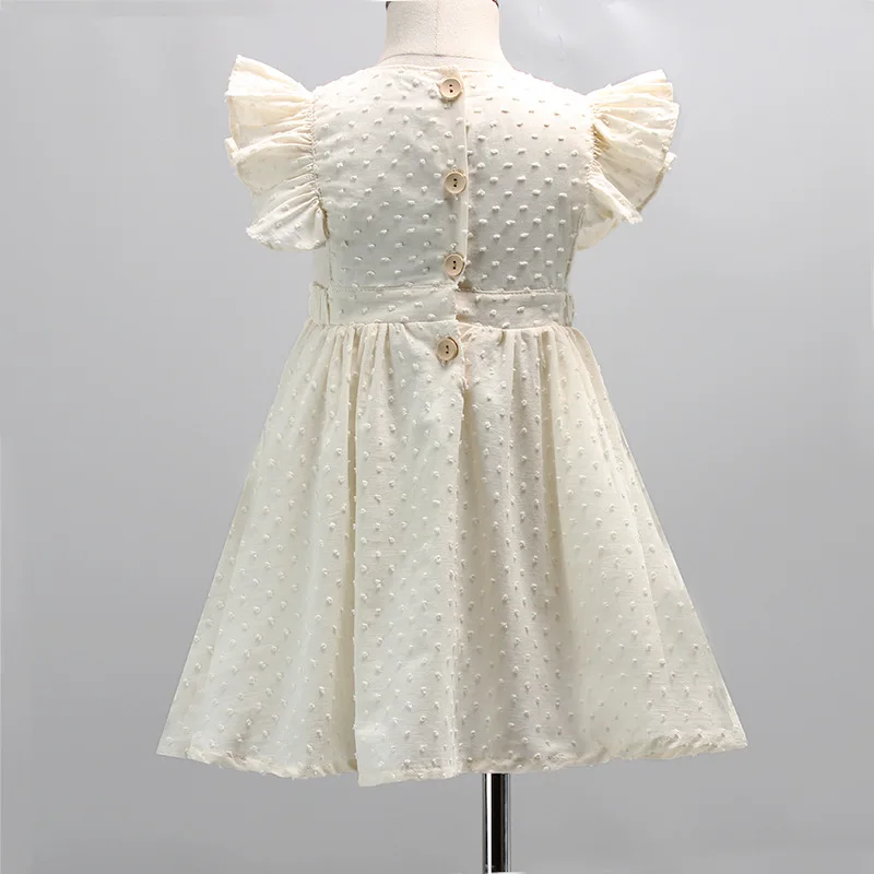 Платье для девочек 2020 хлопок повседневные платья с буфами и цветочным принтом