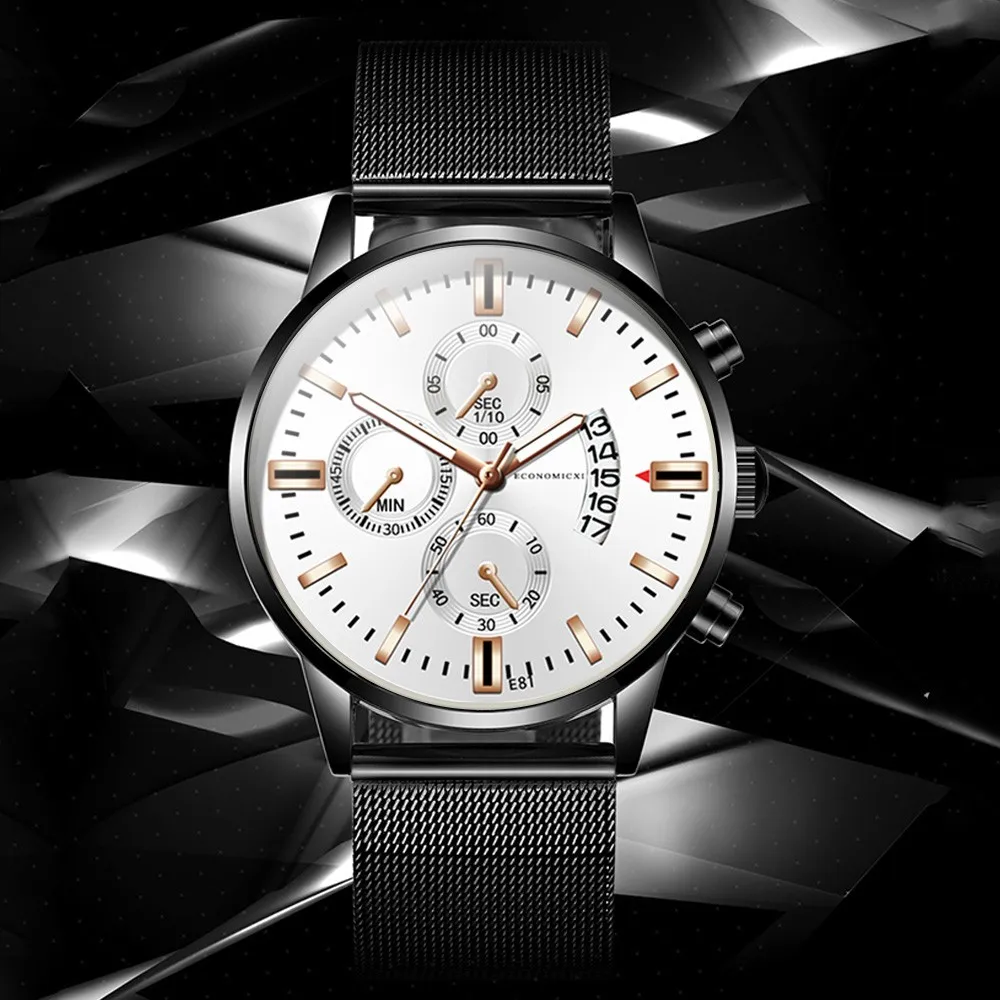 Horloge man 2020 ультра тонкие мужские часы кварцевые бизнес повседневные сетчатые