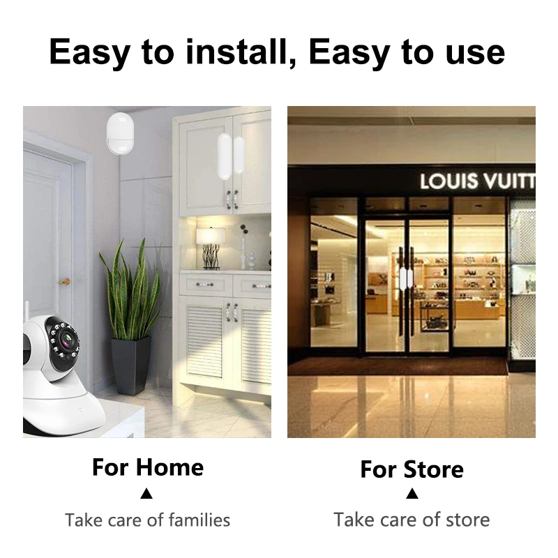 Комплект домашней сигнализации CPVan с Wi Fi подключением мобильным приложением и