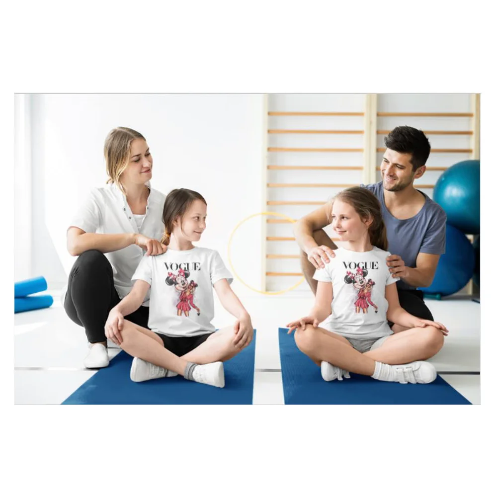 

Tshirt For Girl Balloon Minnie Cartoon Graphics Modern Mom Kid Tee Shirt Summer Soft Material Brother Sister Outfit Family Look