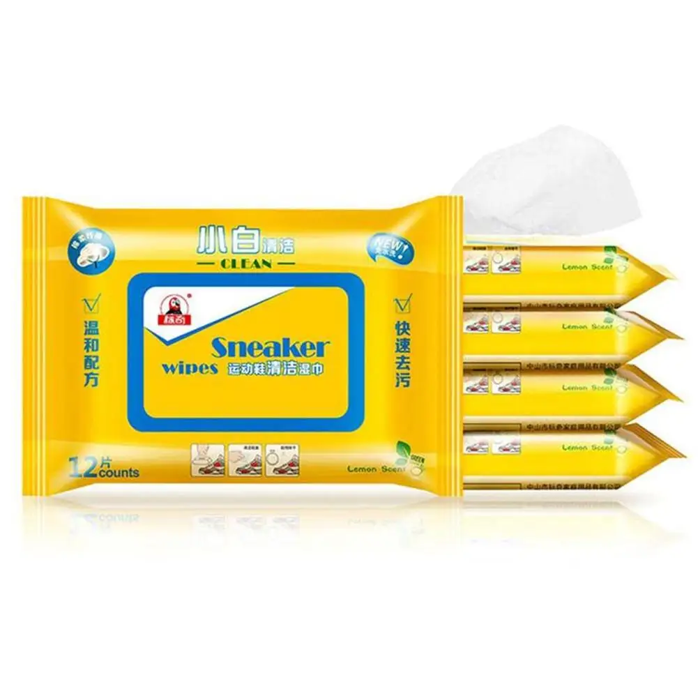Чистящее средство для белой обуви одноразовые влажные салфетки Кожаные Салфетки