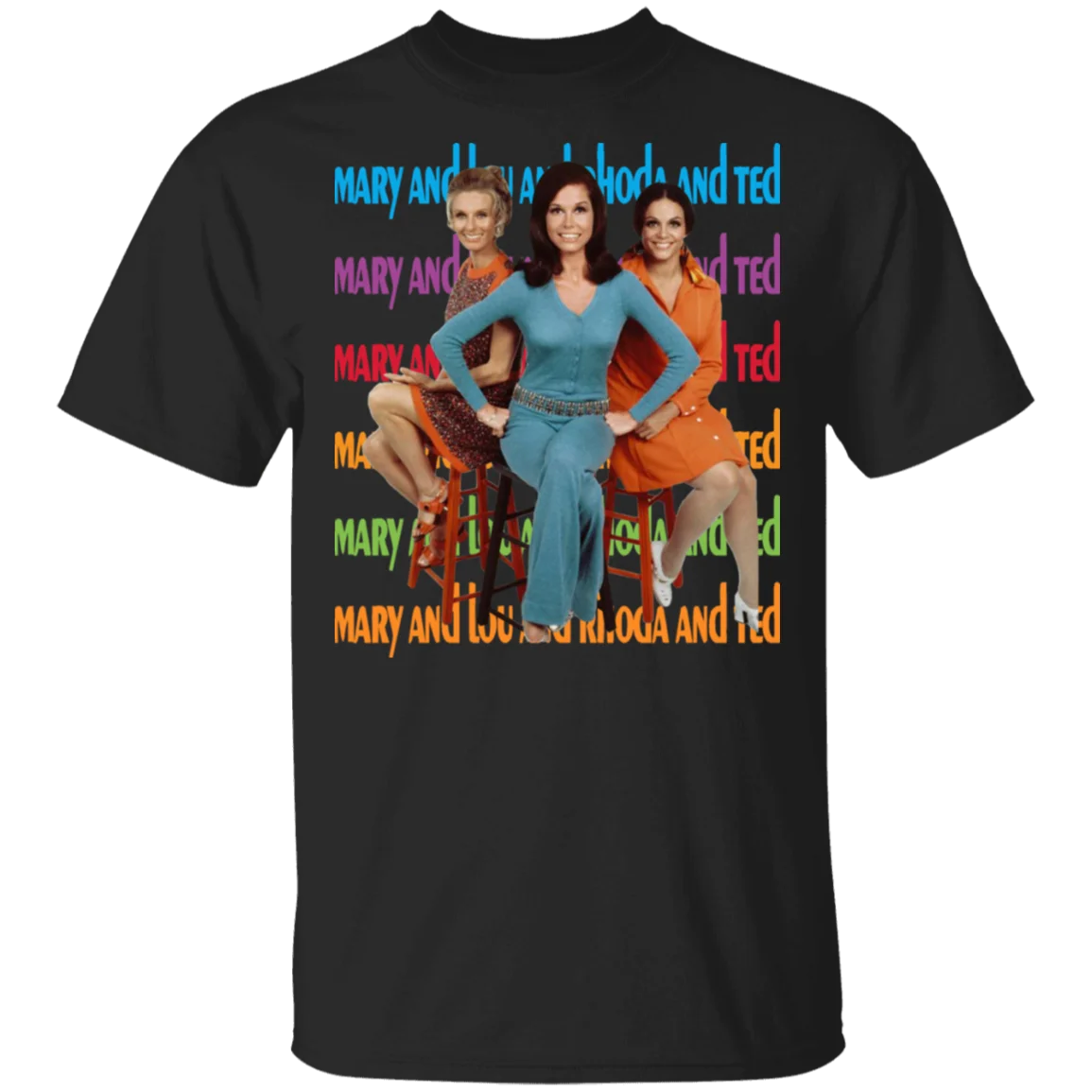 The Mary Tyler Moore Show футболка Валери Харпер рода моргенстерн для мужчин черный| |