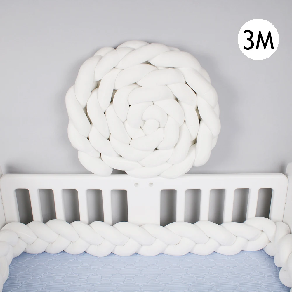 1 м-3 м Длина новорожденных кроватки бампер скандинавский ребенок чистый тканый